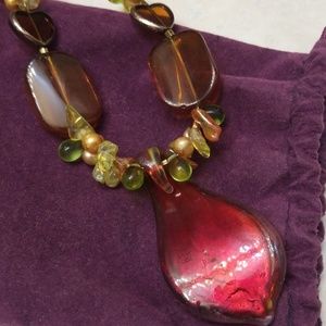 Merano Italian glass necklace